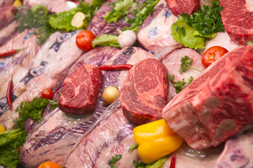 Assortment of U.S. export meat
