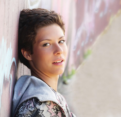 Portrait of a teenage girl