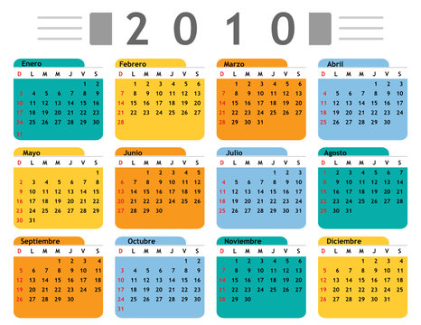 calendar 2010 spanish