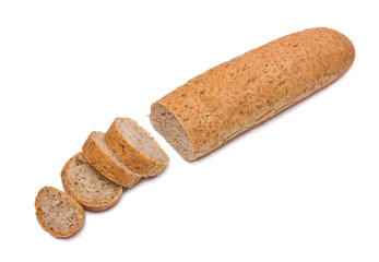 The cut bread