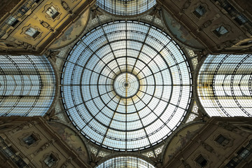 Galleria Vittorio Emanuele II, arcade, Milan, Lombardy, Italy