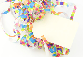 Obraz premium Ribbons With Tag