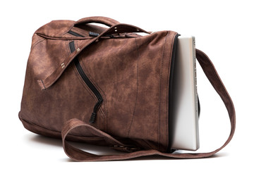 laptop in a bag
