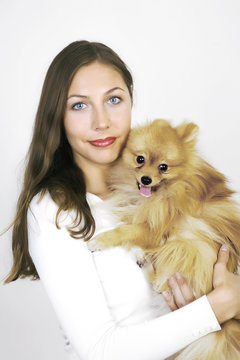 Girl and her dog