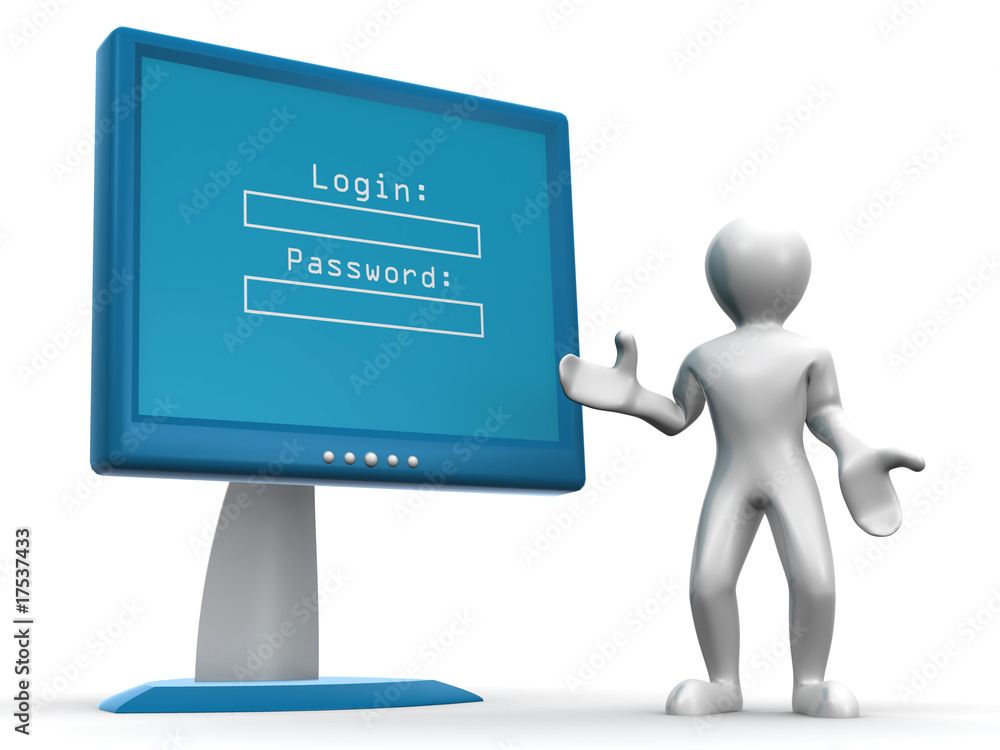 Poster Monitor with Login and password
