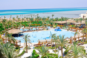 Swimming pool in Egypt resort