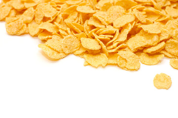 flake corn group isolated on white background