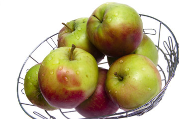 Apples isolated on white background