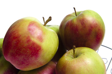 Apples isolated on white background