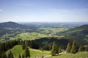 Fototapeta na wymiar panorama von miesbach