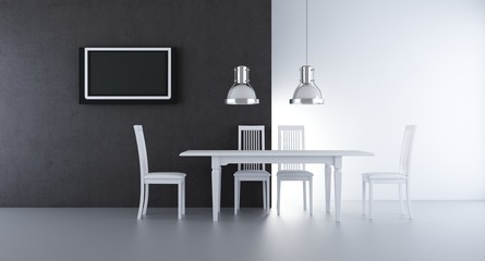 Chairs to face a blank wall