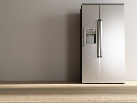 refrigerator to face a blank wall