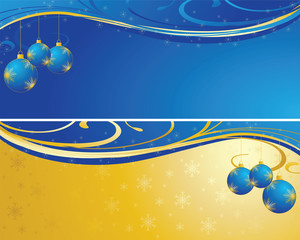 Christmas background blue