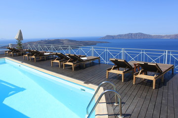 Hôtel à Santorin avec vue sur la Caldeira  - Cyclades - Grèce