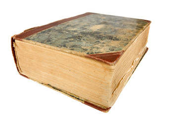old book isolated on the white background
