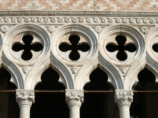 Venice -traceries from the Doge's Palace