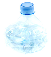 bouteille plastique compactée