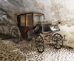 Fototapeta na wymiar Przewóz, stary sposób transportu