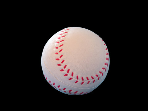 baseball isolated on black