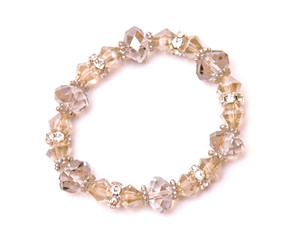 Crystal bracelet isolated