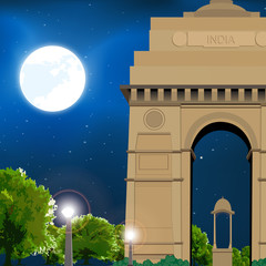view of india gate, new delhi, india