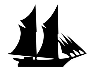 illustration of the old-time frigate