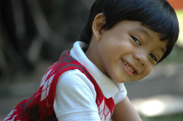 little boy with cute face