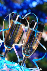 glasses with champagne © teressa