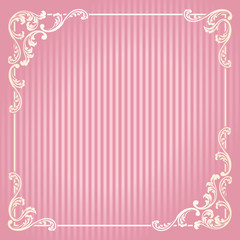 Square French retro frame