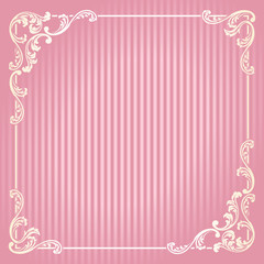 Square French retro frame