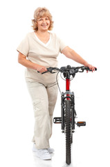 Obraz premium Active elderly woman