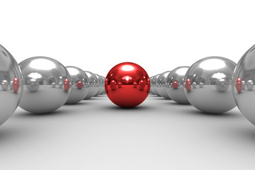 Conceptual image of teamwork. Isolated 3D image. © Sergey Ilin