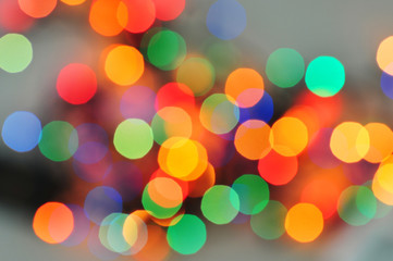 Blurred colourful lights at the background