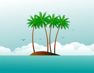 Beautiful tropical island