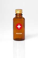 secours sirop fiole bouteille urgence antidote solutions infirme