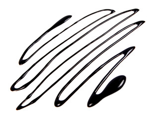 abstract shape made of molten chocolate