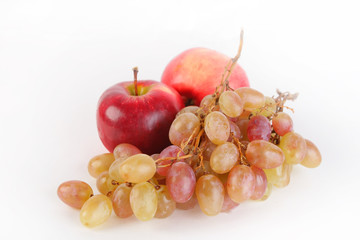Grape with two apples