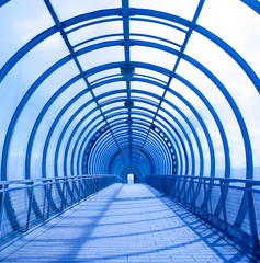 blue concentric tunnel