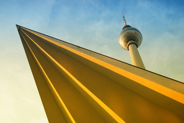 Fernsehturm Berlin - obrazy, fototapety, plakaty