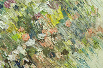 abstract painted background in flower colours