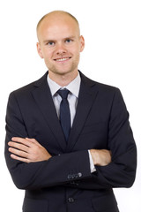 happy and cheerful businessman