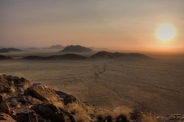 Sunset over Namibia