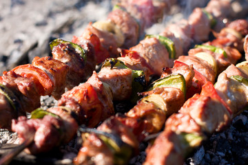 Meat skewers
