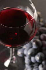 Fotobehang Red wine and grape © Svetlana Lukienko