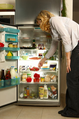 Gesunde Sachen aus dem Kühlschrank