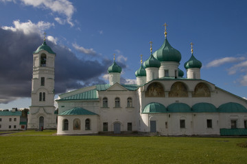 Fototapeta na wymiar Russian Orthodox Churches, Alexander-Svirsky Monastery