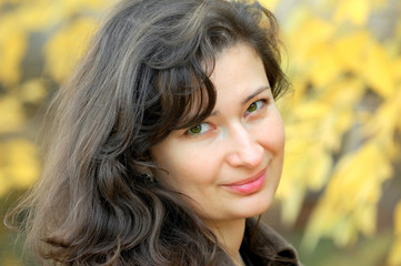 Fototapeta premium pretty brunette