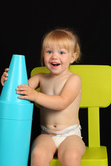 Beautiful young girl smiling