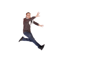 Man isolated on white