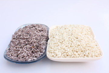 Purple and glutinous rice
